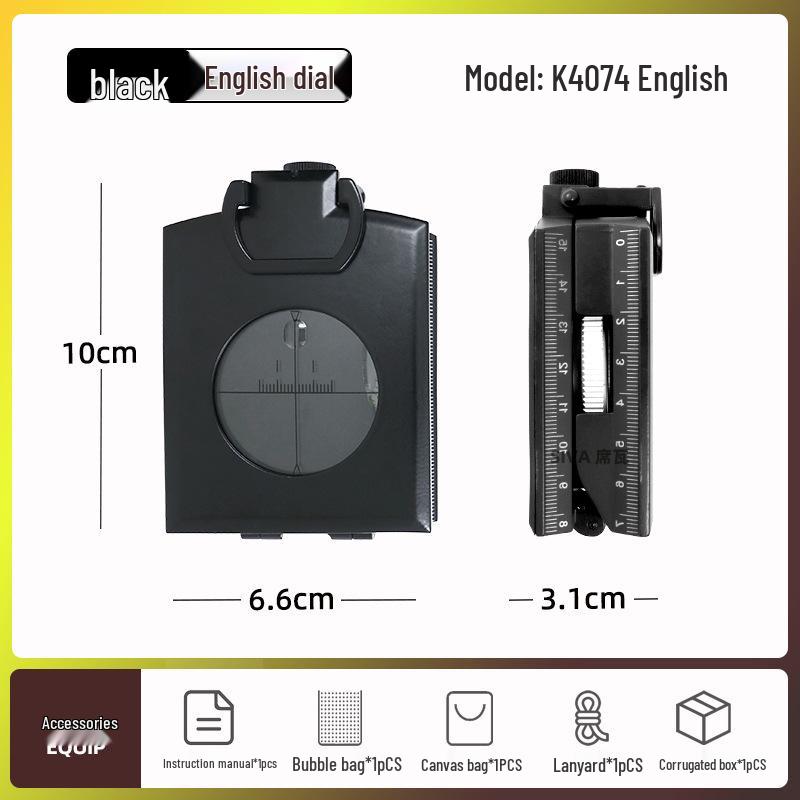 K4074 Высокоточный многофункциональный светящийся наружный компас с уклономером