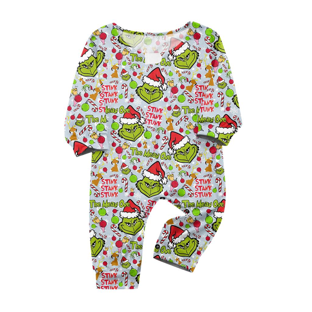 Комплект из топа и брюк с рождественскими принтами для всей семьи Одинаковые комплекты для всей семьи