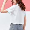 ANTA X SESAME STREET Life Collection Polo Shirts Women's Snowflake White Polo Collar Moderate Straight Fit 162328136-2