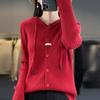Вязаный кардиган с капюшоном для женщин на осень и зиму, новый модный и универсальный утолщенный свитшот, мягкая и приятная к коже толстовка-куртка