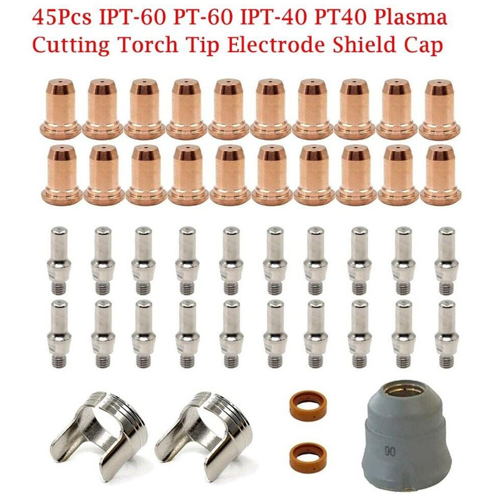 AIC WELDER 45 шт. Для плазменной резки IPT-60 PT-60 IPT-40 PT40 наконечник электрода