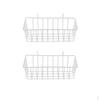 Корзина для хранения, Над шкафом, Металлическая проволочная корзина, 23x10x8см