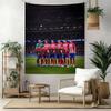 Atletico Madrid Wall Decor Tapestry Art For Pet Memorial Birthdaywedding Party Backdrop Family Gift