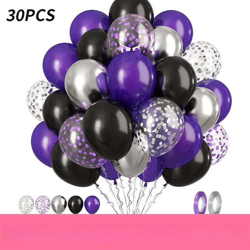10 inch 30Pcs glitter paper scraps balloon set decoration balloons Christmas Halloween birthday holiday