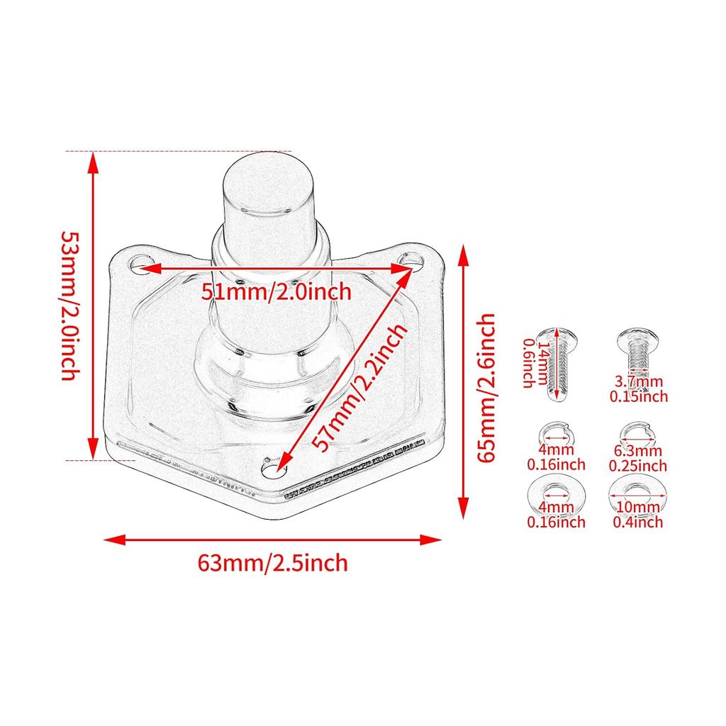 HDBUBALUS Крышка соленоида Кнопка стартера Черный Подходит для Harley Dyna Street Bob Fat Bob Touring Electra Glide 1991-Позже