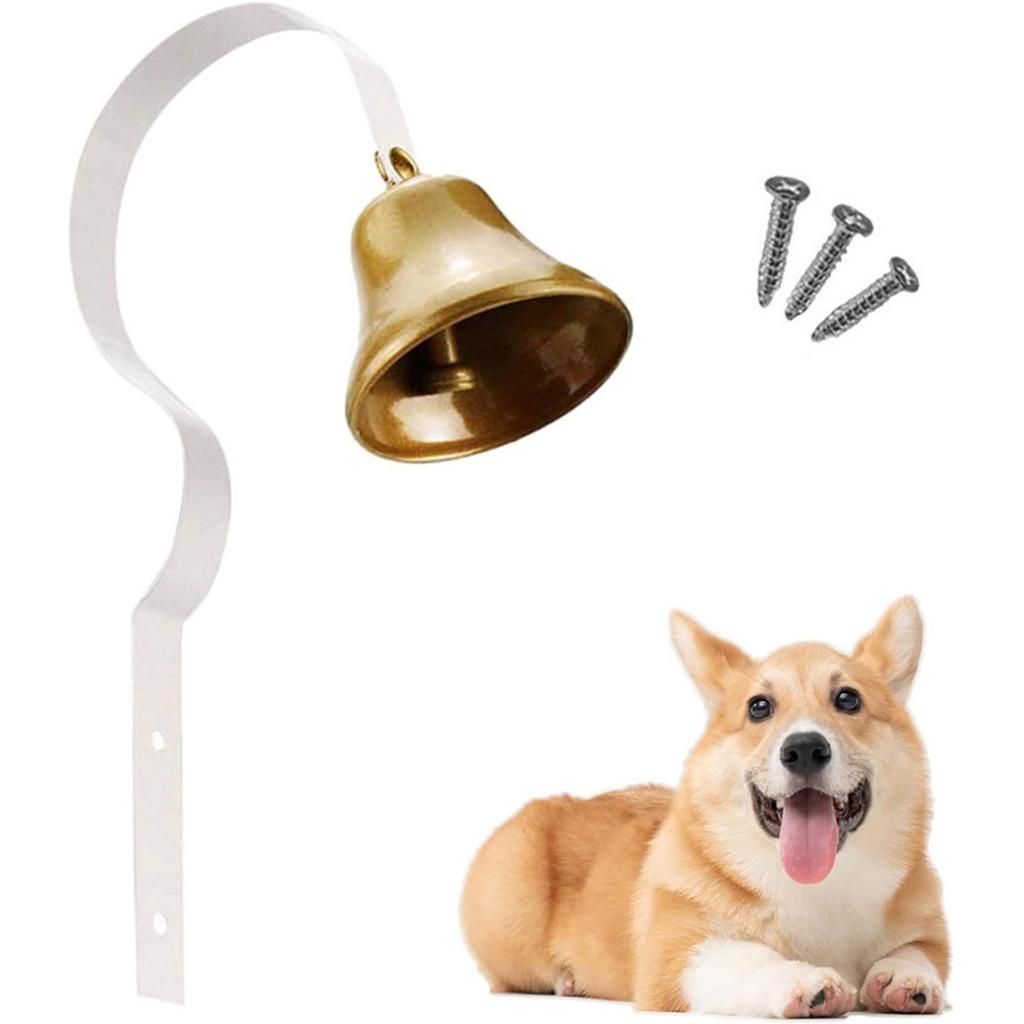 Metal Pet Dog Bell Retro Door Bell Training Doorbell Vintage Doorbell Wall Mounted Home Shop Decor