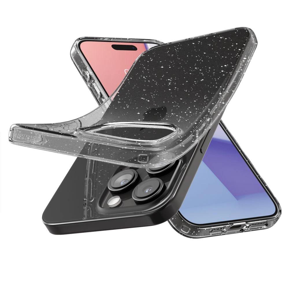 Etui Spigen Liquid Crystal Na Iphone 15 Pro Max - Przezroczysto-Brokatowe