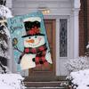 Charming Snowman Christmas Garden Flag - Double-Sided, Durable Polyester, Farmhouse Holiday Decor for Outdoor & Yard