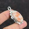 Кулон с солнечным камнем Уникальный кулон Кулон из стерлингового серебра 925 пробы Украшения с солнечным камнем Кулон ручной работы Кулон новейшего дизайна Подарок на помолвку
