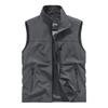 Men's Large Size Softshell Windproof Vests Summer Vest Breathable Zip Sports Vest