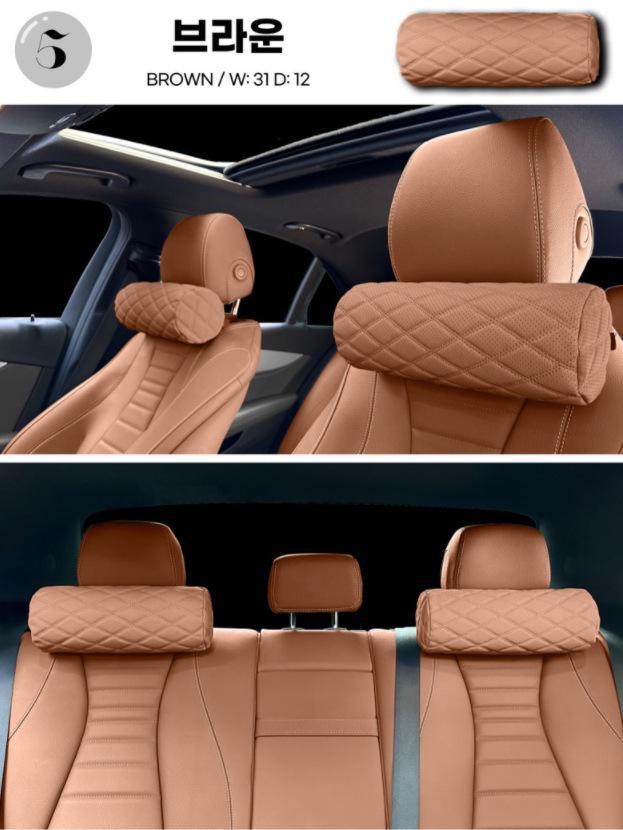 Высококачественная автомобильная подушка для шеи с эффектом памяти и двухстрочным дизайном.