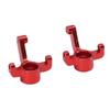 RC Car Front Steering Hub Carrier High Strength Alloy Steering Knuckle Front Steering Cup for 1 24 RC Car Red