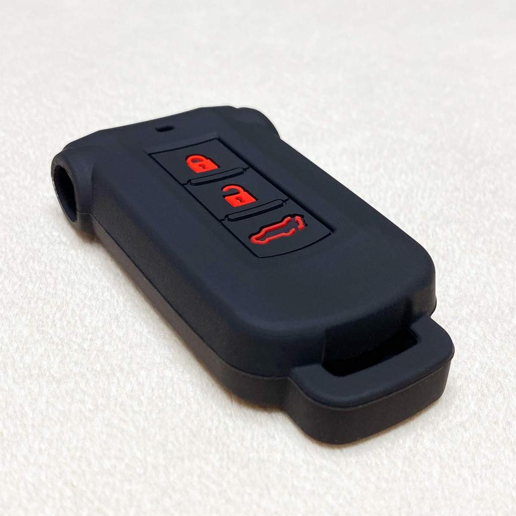 IKT Smart Key Силиконовый чехол 3 кнопки Черный Красный / Delica D5 / Outlander