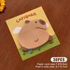 30Pcs Cartoon Kawaii Capybara Special Shaped Sticky Notes Portable Durable Message Paper Self-Adhesive Creative Cartoon Notepad