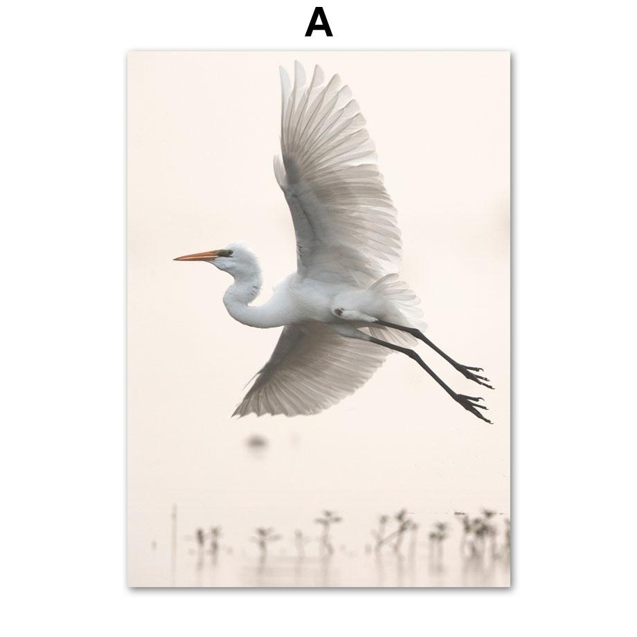 Растение, пейзаж, цветок, пшеница, тростник, трава, одуванчик, птица, постеры, печать, настенная живопись на холсте, украшение для дома в помещении, гостиной