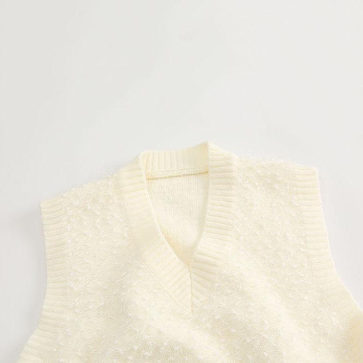 Женский весенне-осенний элегантный жилет с v-образным вырезом, однотонный свитер без рукавов, зимний свободный яркий шелковый вязаный пуловер с кисточками