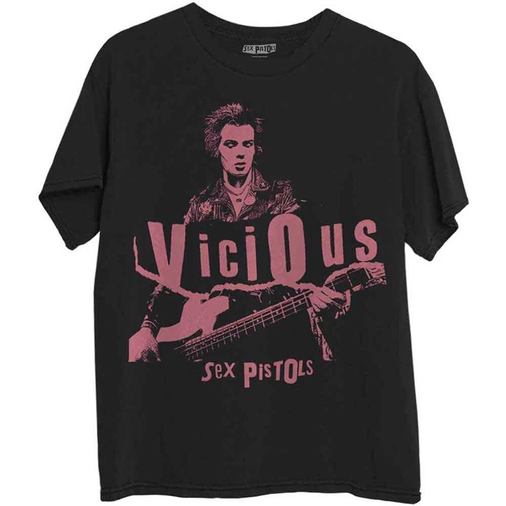 The Sex Pistols Sid Photo T-Shirt Black New