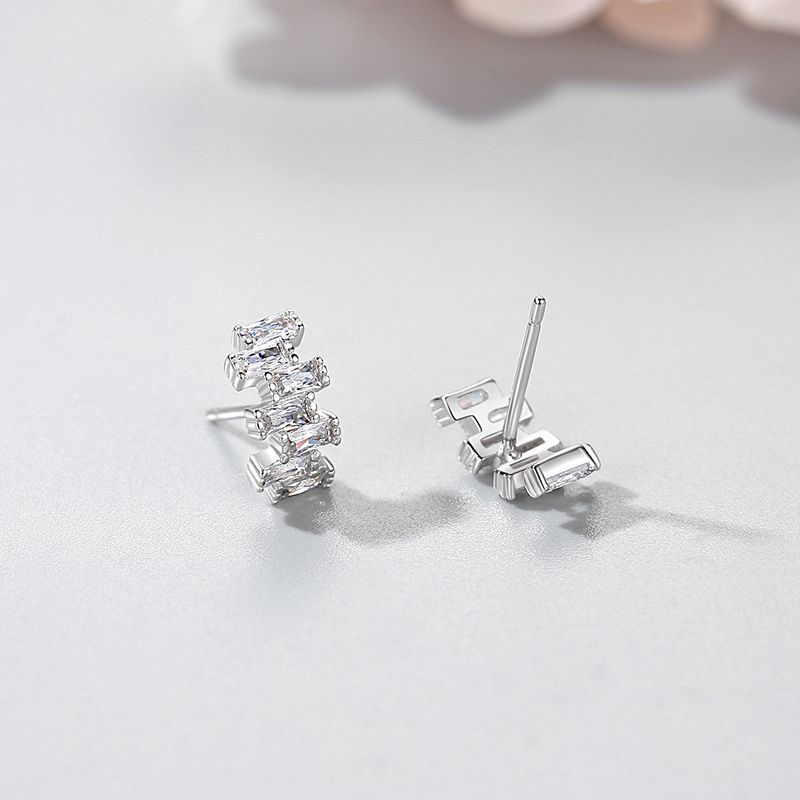 Tancise 925 Sterling Silver Zircon Earrings Drop Earrings For Women Wedding Party Gifts