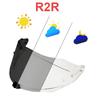 Фотохромный визор R2R для KYT R2R R2R PRO Замена лицевого щитка Ветрозащитная линза Визор Аксессуары для мотоциклетного шлема Защита от УФ-лучей