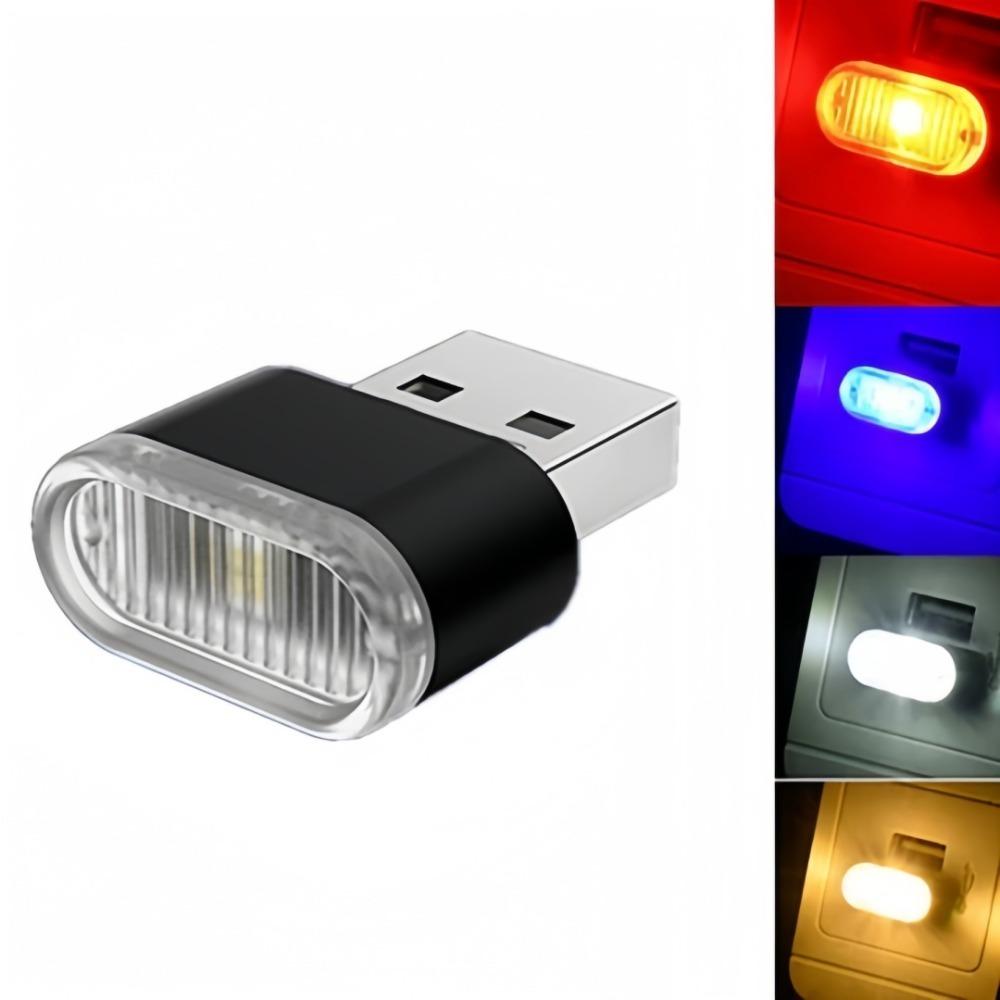 Mini Plastic Small Night Lights USB LED Atmosphere Lights Car Interior Neon Decorative Lamp Emergency Lighting for Plug Play