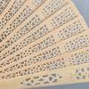 1/10/20Pcs Wooden Folding Fan Hollow Portable Fan Summer Hand Held Ribs Wedding Desktop Decoration