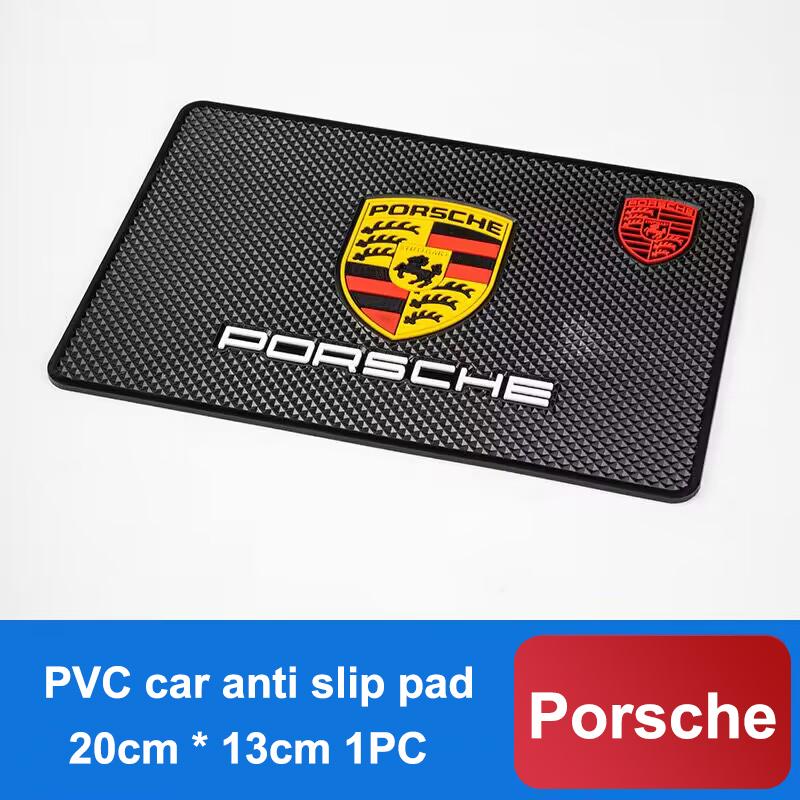 btmaw3 New Car Dashboard Sticky Anti-Slip PVC Mat Silicone Mat Stick Gel Pad For Porsche Cayenne Macan 911 928 944 968 Boxster Panamera