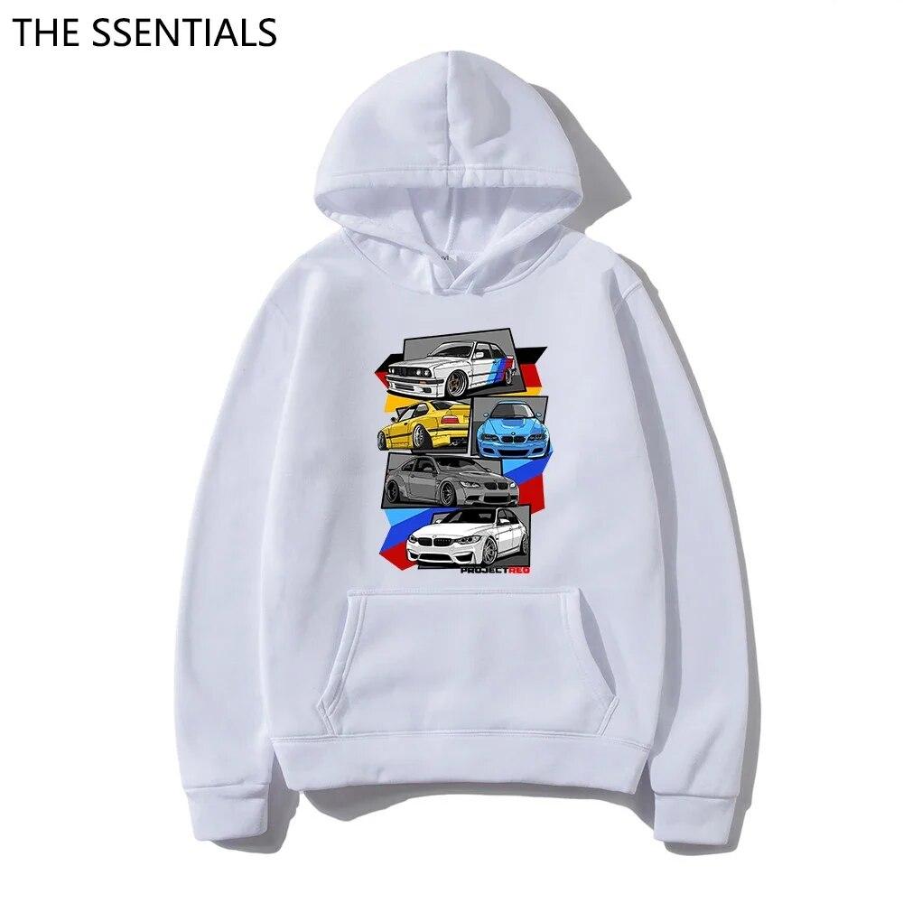 Классические толстовки с капюшоном E30 E46 E92 F80 M3 E36, модная толстовка с буквенным принтом D, пуловер унисекс, пуловер в стиле хип-хоп, толстовка с худи с принтом автомобиля