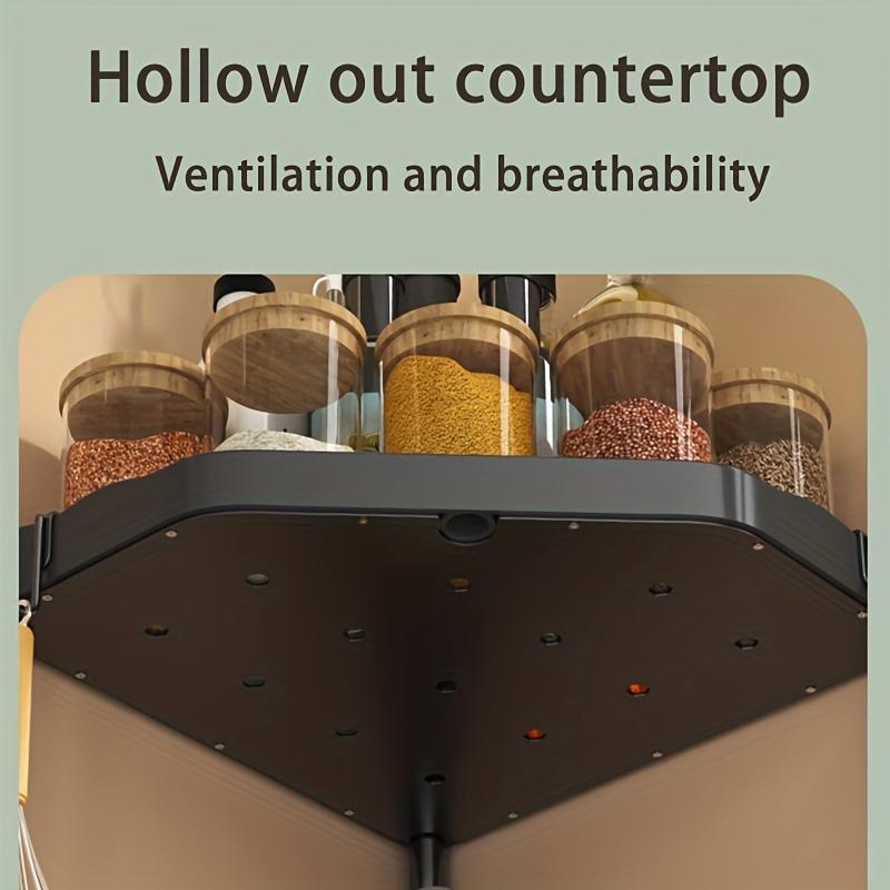 1 шт. двухслойная треугольная стойка, стеллаж для хранения приправ, угловые полки для душа в ванной комнате, для кухонной столешницы и ванной комнаты