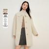 Elva's Island Women's Elegant Short Double-Faced Wool Coat