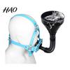 Discreet Pleasure Gear BDSM Toilet Mouth Gag, Funnel Shape Breathable Ball Gag with PU Leather Mask Adjustable Strap, Couples Role Play Sex Toy, Adult