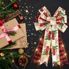 Большие рождественские банты для венка, красные, черные, в клетку буффало, банты для рождественского грузовика, красные рождественские банты для внутреннего и наружного декора