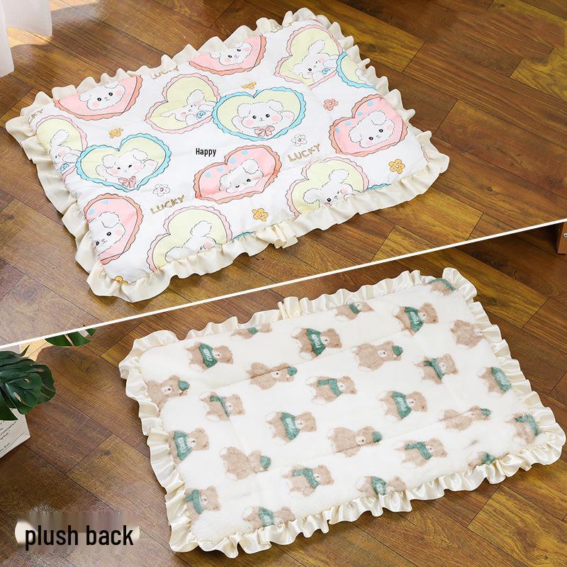 Уютный осенне-зимний спальный коврик для питомца - Утолщенное теплое одеяло для собаки