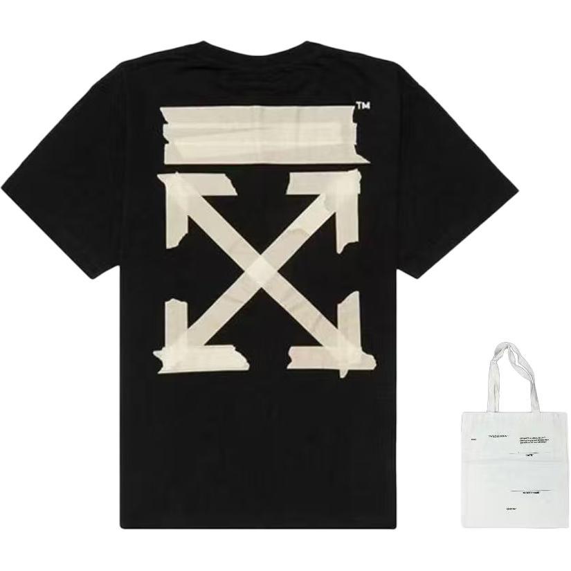 Off-White Бронзовый принт-стрела Унисекс Черный OMAA038G20JER0021048