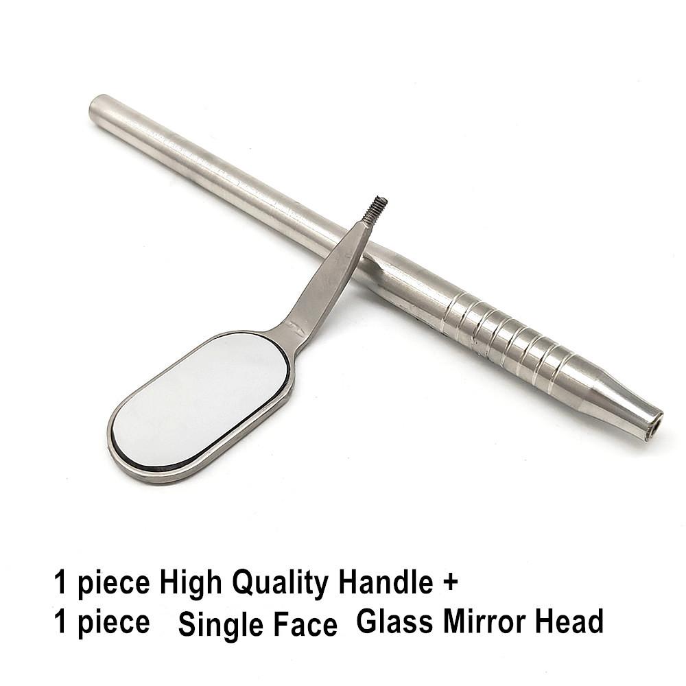 Стоматологическое зеркало для рта Одонтоскоп Уход за полостью рта Чистота зубов Осмотр Гигиена Стеклянное зеркало Зеркало с ручкой