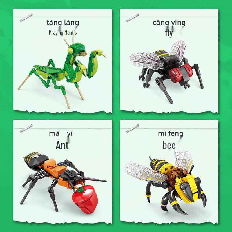 Insect Building Block Model: Mantis - Educational Toy for Kids