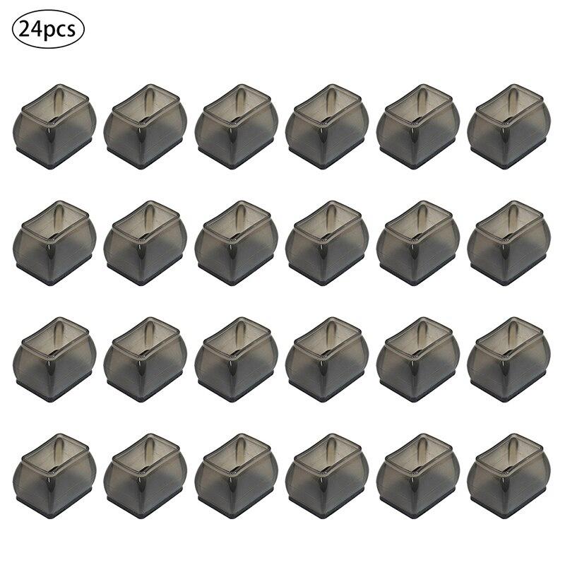 16/24/32pcs Furniture Tools Silicone Chair Leg Floor Protector Anti-Scratch Anti-Noise Chair Leg Cover