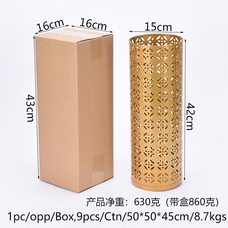 Новая стойка для зонта, металлический круглый полый держатель для хранения зонта, держатель для трости для дома, прихожей, офиса, отеля