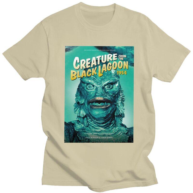 Custom Creature From The Black Lagoon T Shirts for Unisex 100% Cotton Tee Tops Halloween Horror Movie Tshirts Short-Sleeve T-shirt