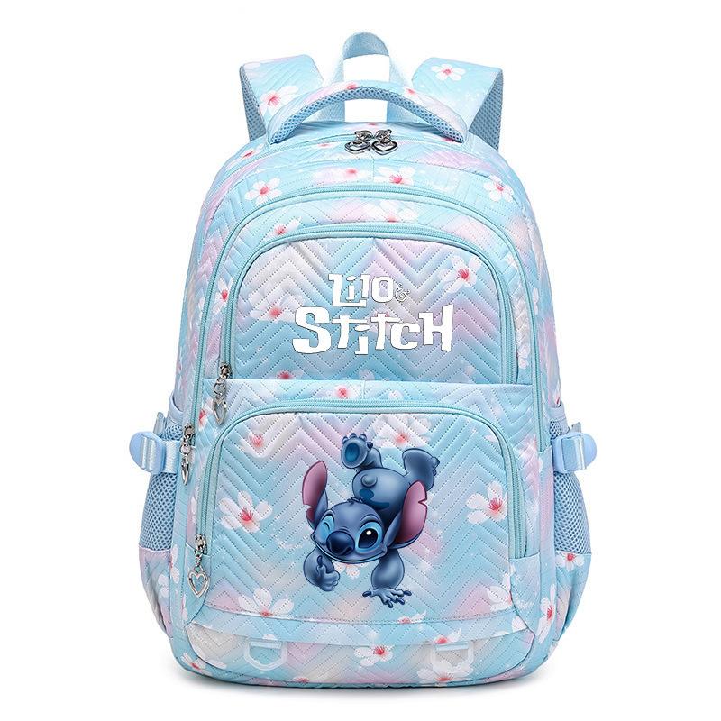 New Stitch Backpack for Girls Kids Elementary School Bag Large Capacity Korean Style Colorful Bookbag
