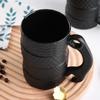 Creative Tire Shaped Ceramic Mug Large Capacity Espresso Coffee Cup with Handle Personality Novelty Car Lover Gifts Drinkware