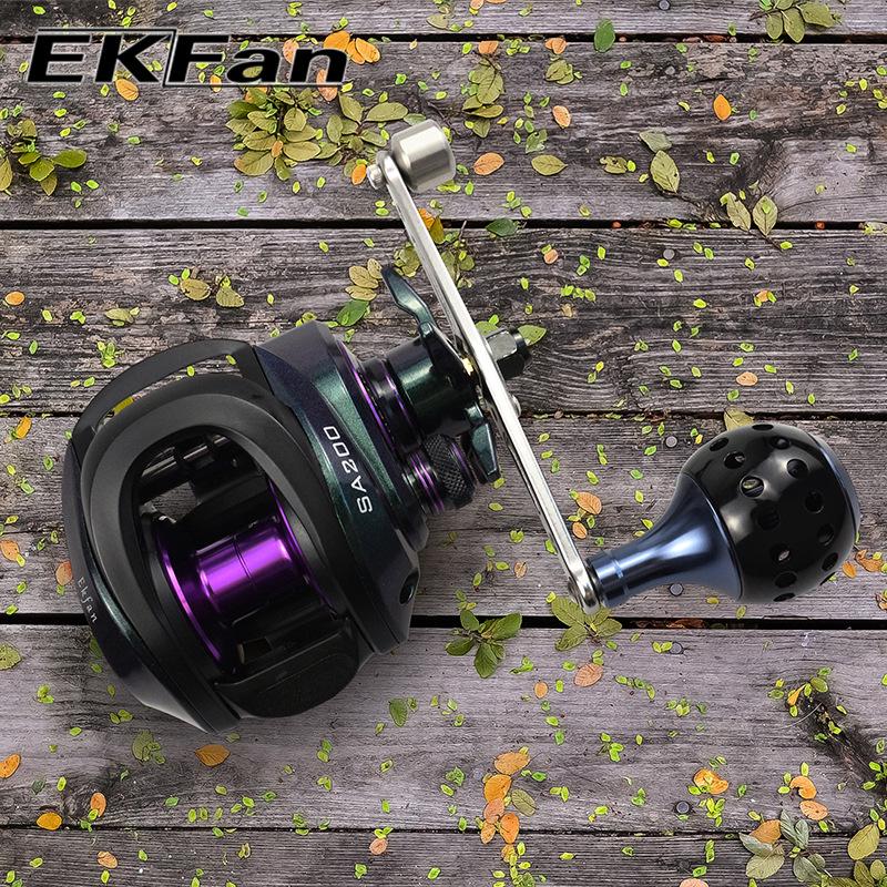 Рукоятка для модификации катушки с мультипликатором EKfan, Одиночная, Алюминиевый сплав, 8*5 отверстий, Совместима с брендом D/A