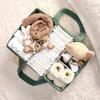 Large Capacity Baby Diaper Bag Plush Diaper Storage Basket Practical Baby Diaper Basket  Boys Girls
