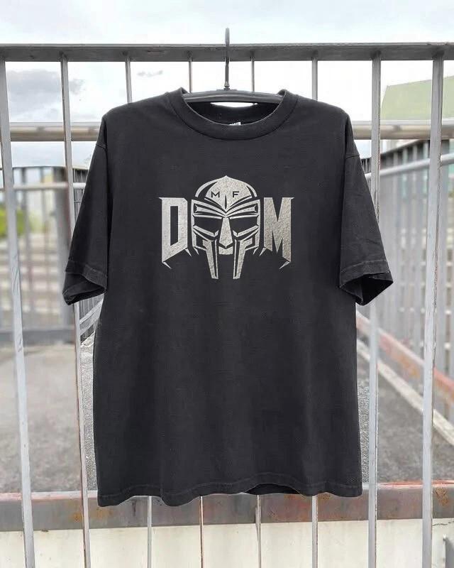 MF DOOM Маска Хип-Хоп Рэп Футболка Унисекс Черная Хлопковая Футболка