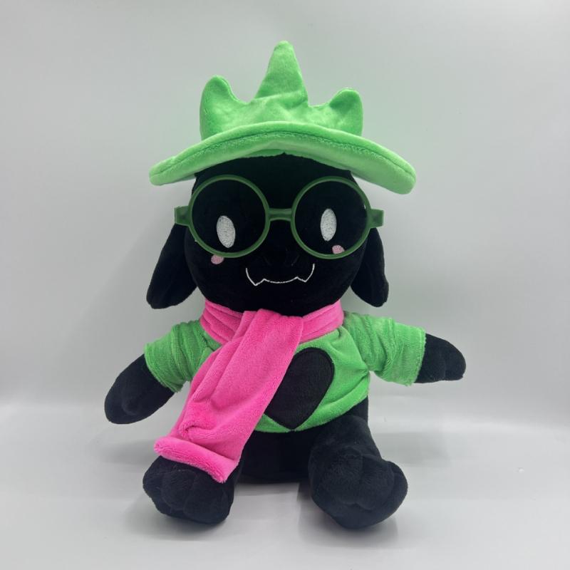Новая плюшевая игрушка Ральсей из Deltarune - Мягкая коза, набитая кукла с зелеными очками и розовым шарфом, Милый персонаж RPG игры, Плюшевая игрушка, Подарок для фанатов и детей