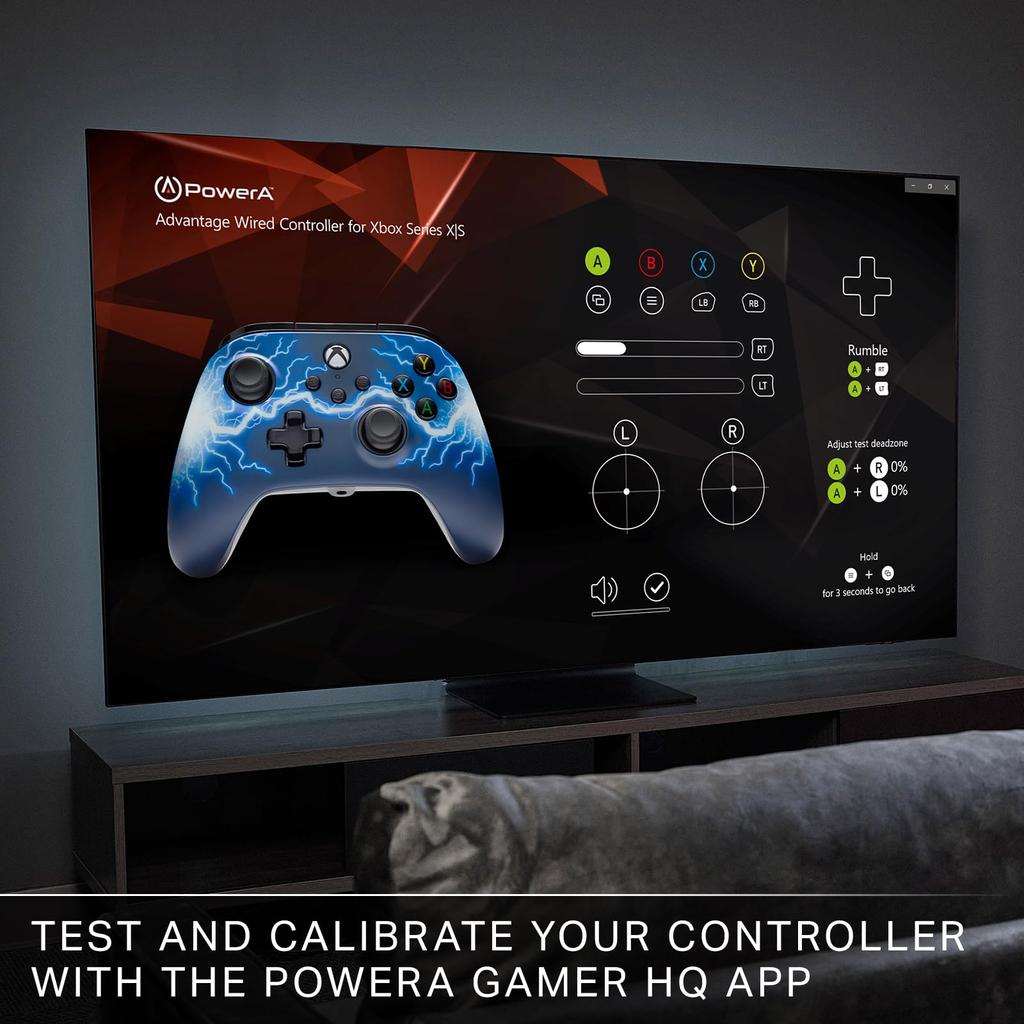 Год PowerA Advantage Проводной контроллер для Xbox Series Arc Lightning Функция двойной вибрации для Xbox Series PC Windows [2 Гарантия] XS - XS 10/11