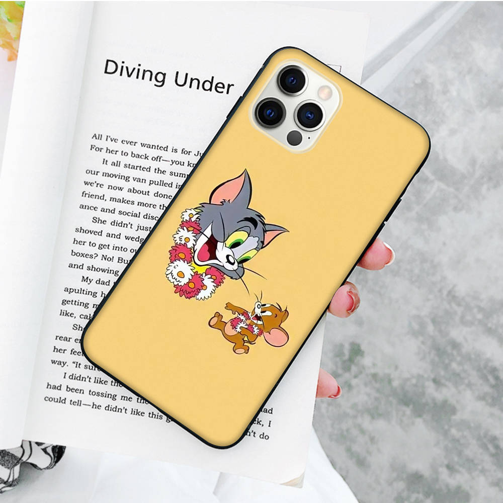 Мягкий чехол JT48 Mouse Cat Tom and Jerry для OPPO Reno 8 6 5 4 Pro Plus Find X3 A17 A3 A31 A38 A40 A53 A54 A55 A74 A76 A78 A77 A80 A94 A95 A96 Lite