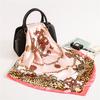 Fashion Hijab Scarf For Women Print Silk Satin Hair Scarfs Kerchief 90*90cm Square Neckerchief Headband Scarves For Ladies