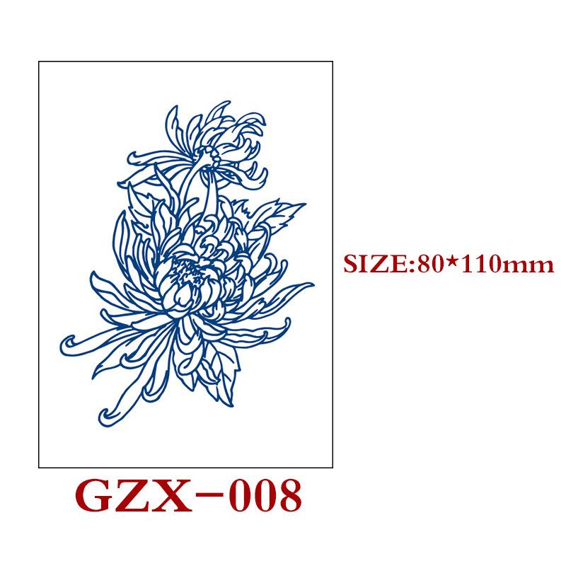 Травяная полуперманентная наклейка-тату, Полуперманентная наклейка-тату, Водостойкая, Потостойкая татуировка