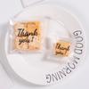 100Pcs Plastic Candy Gift Bags Thank You Cookies Baking Packaging Bag  Xmas Gift Packaging Bags