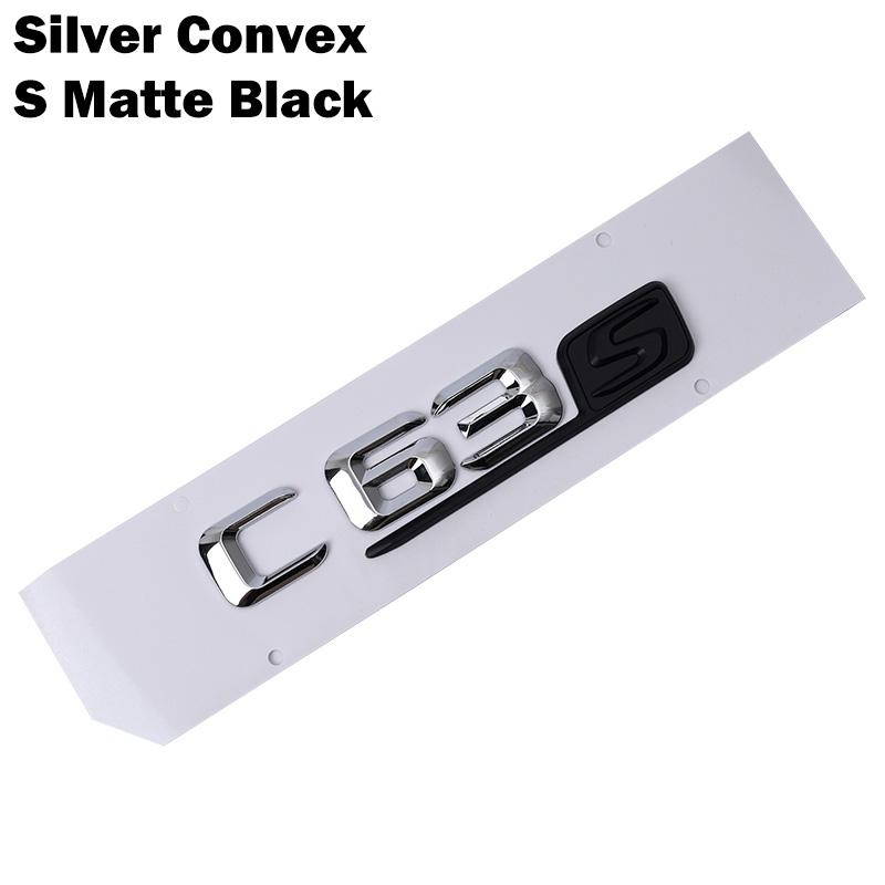 Car Tuning For Mercedes Benz AMG C Class W204 W205 C63 C63S Letter Logo 3D ABS Sticker Car Rear Trunk Emblem Nameplate Decals BC2
